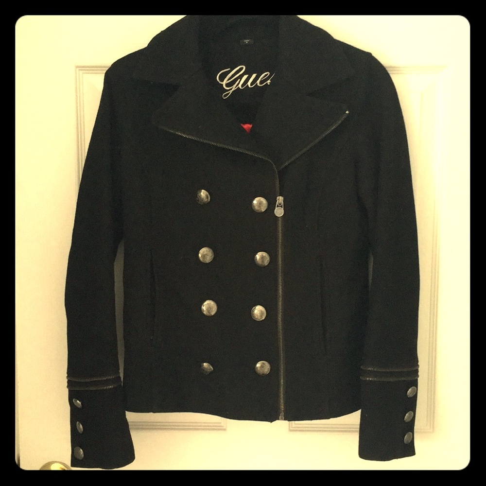 Black pea coat